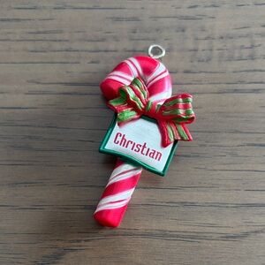Personalized Christmas Christian Candy Cane Ornament